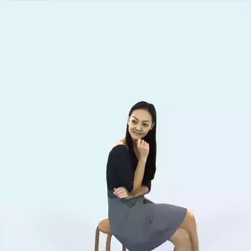 Passion 07D Listening East Asian Sitting Casual Woman