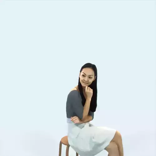 Passion 07C Listening East Asian Sitting Casual Woman