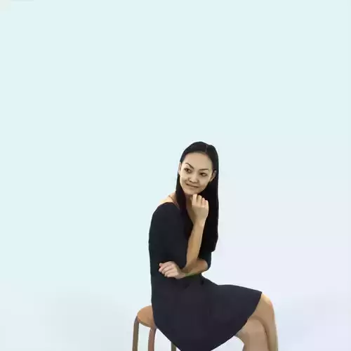 Passion 07B Listening East Asian Sitting Casual Woman