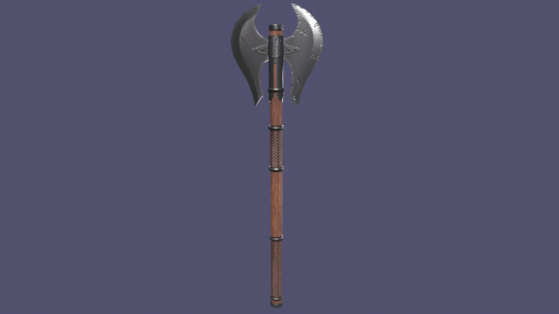 Axe pack Low-poly 3D model_4