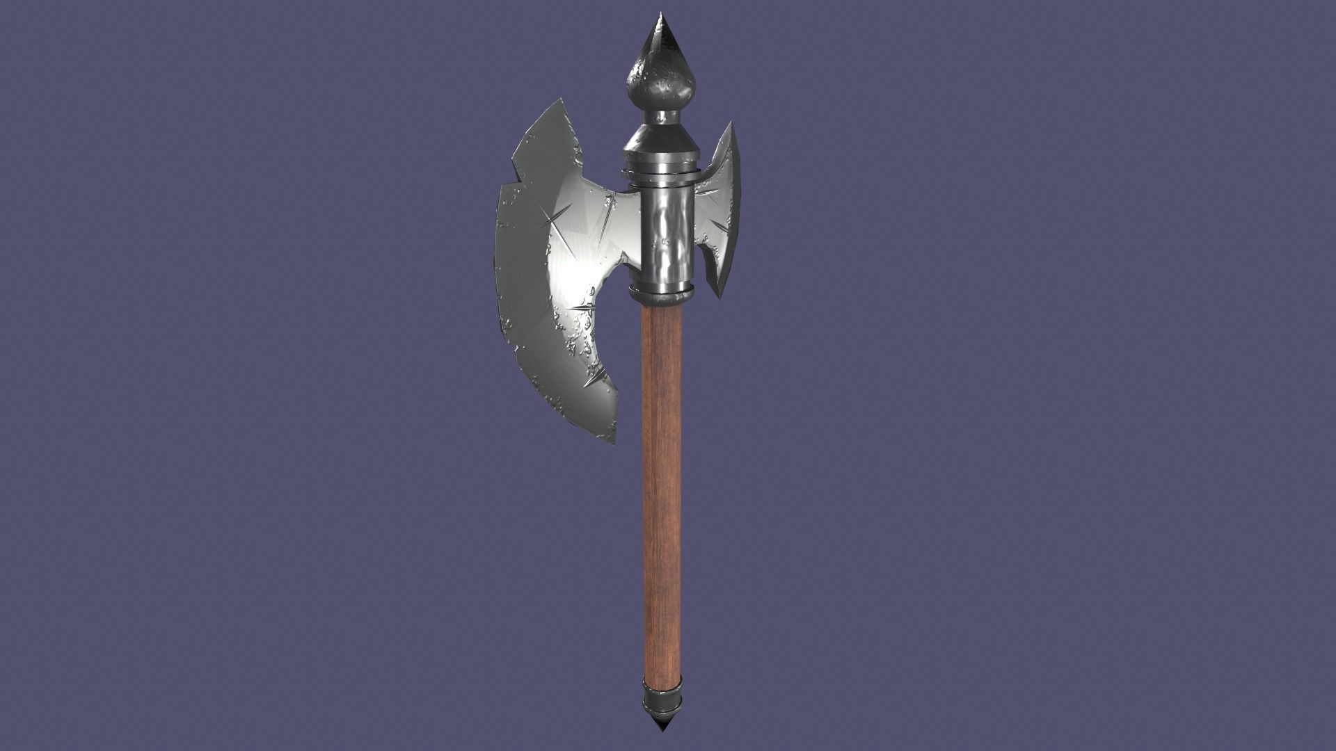 Axe pack Low-poly 3D model_7