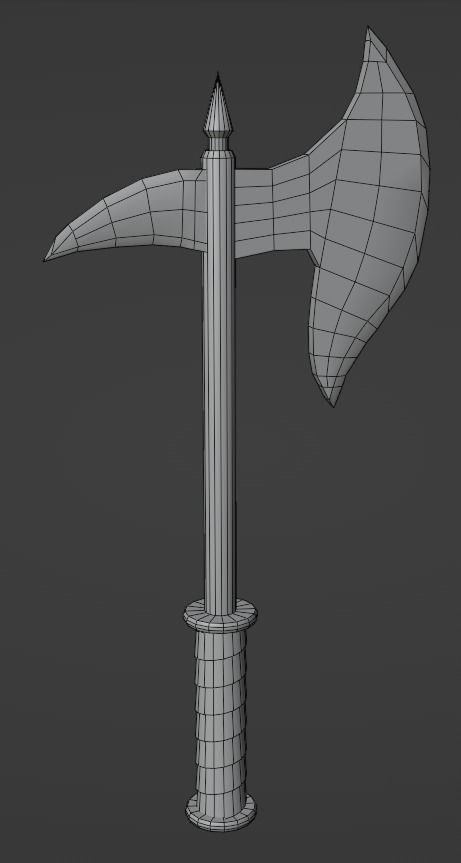 Axe pack Low-poly 3D model_19