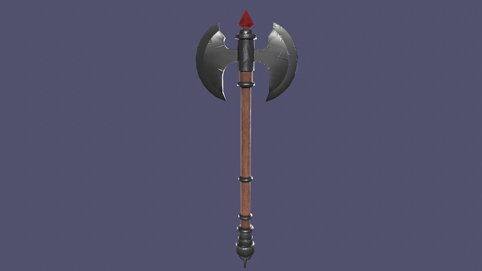 Axe pack Low-poly 3D model_2