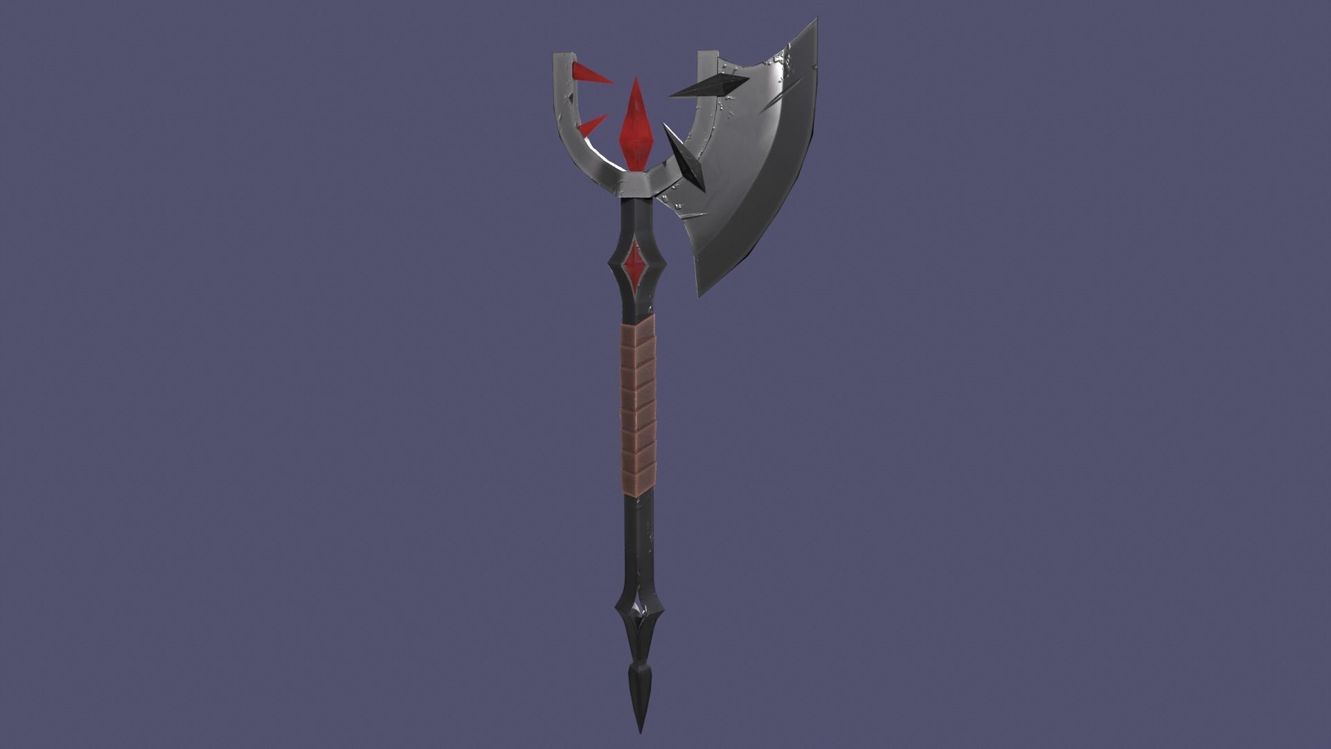 Axe pack Low-poly 3D model_8