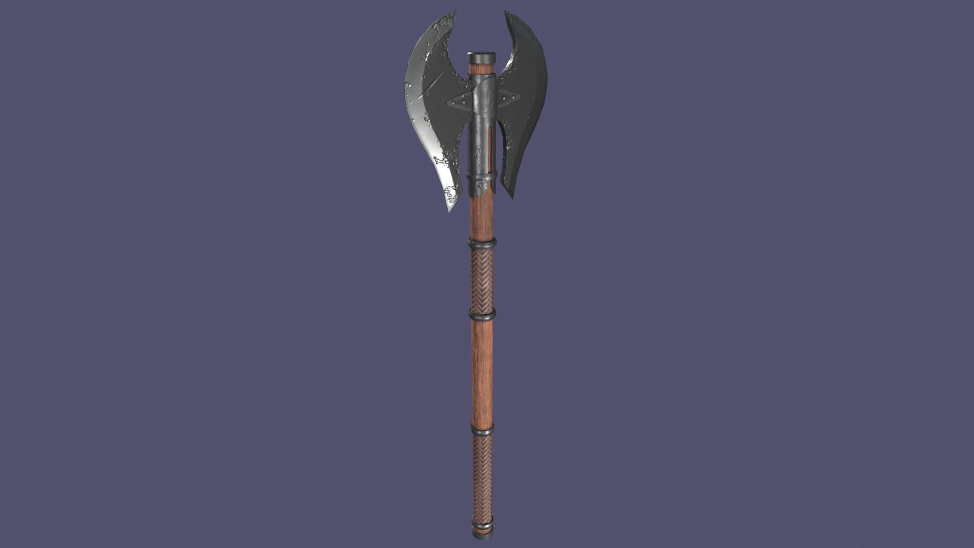 Axe pack Low-poly 3D model_5