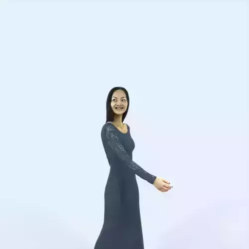 Passion 26D East Asian walking Event Elegant Woman