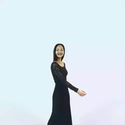 Passion 26A East Asian walking Event Elegant Woman