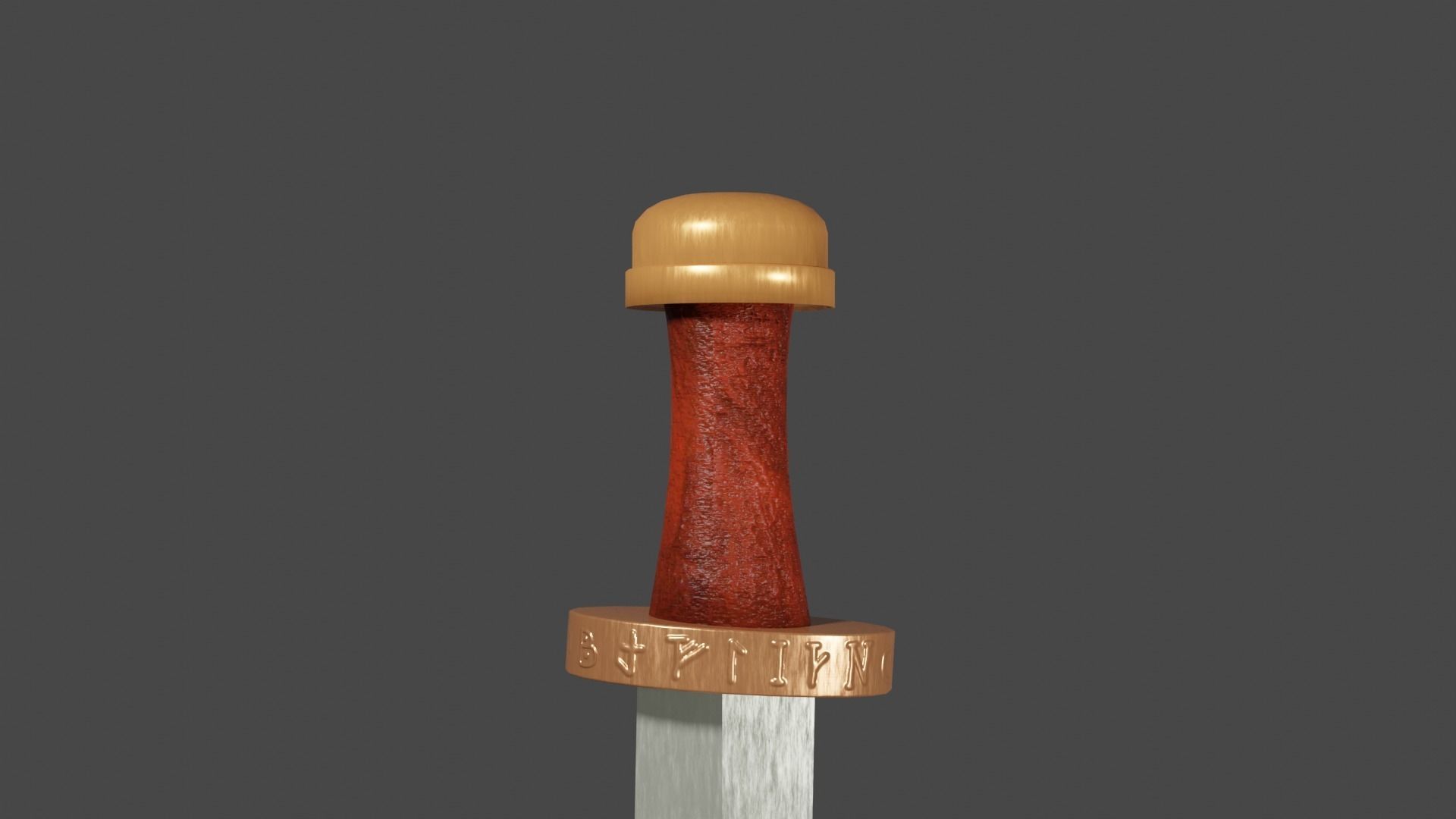 Spatha sword Low-poly 3D model_8