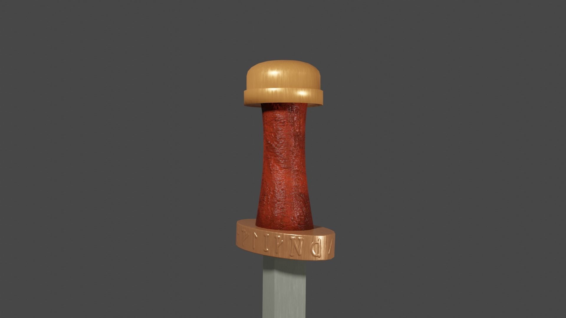 Spatha sword Low-poly 3D model_10