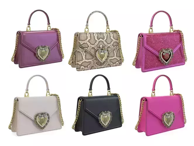 Dolce Gabbana Devotion top-handle Bag 3D Model Collection