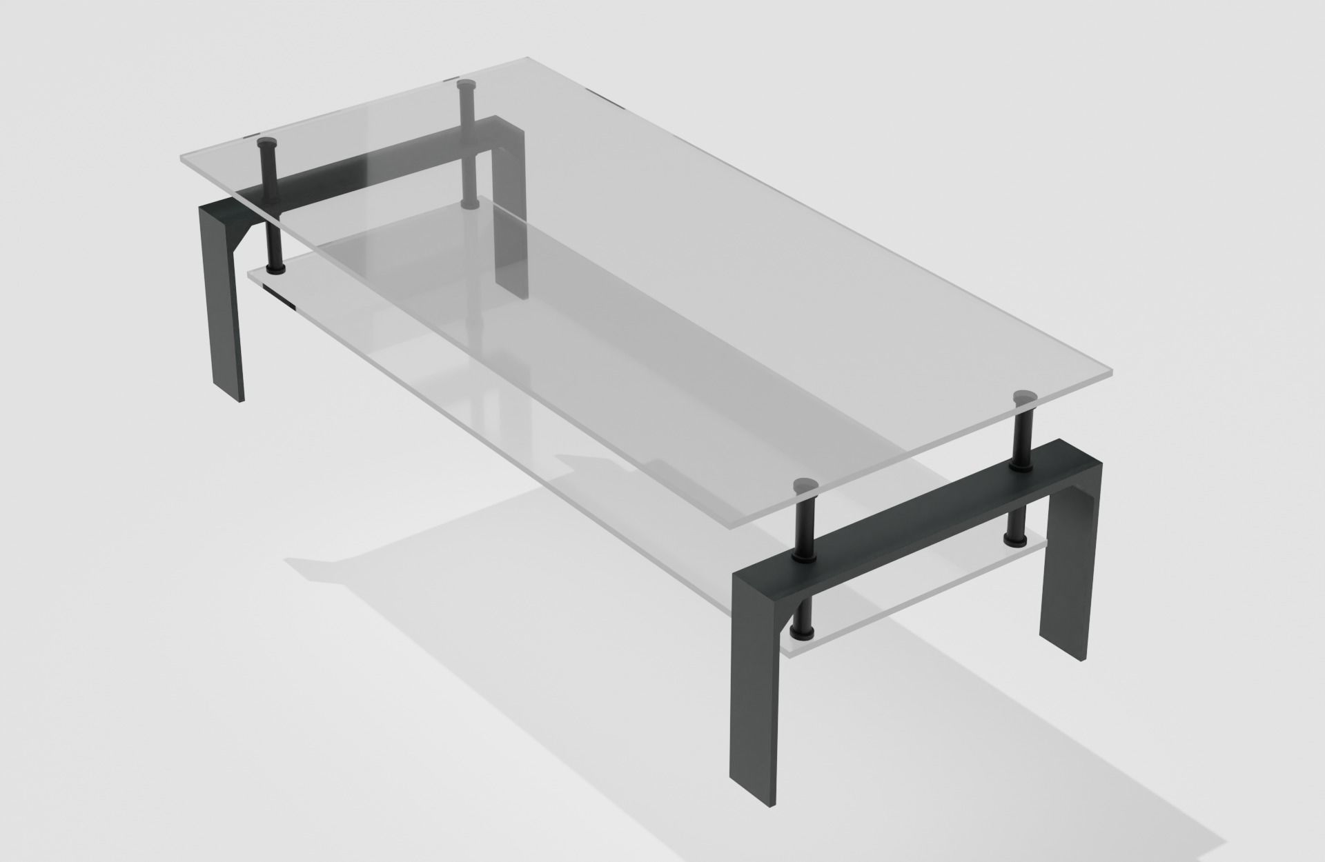 Table Low-poly 3D model_7