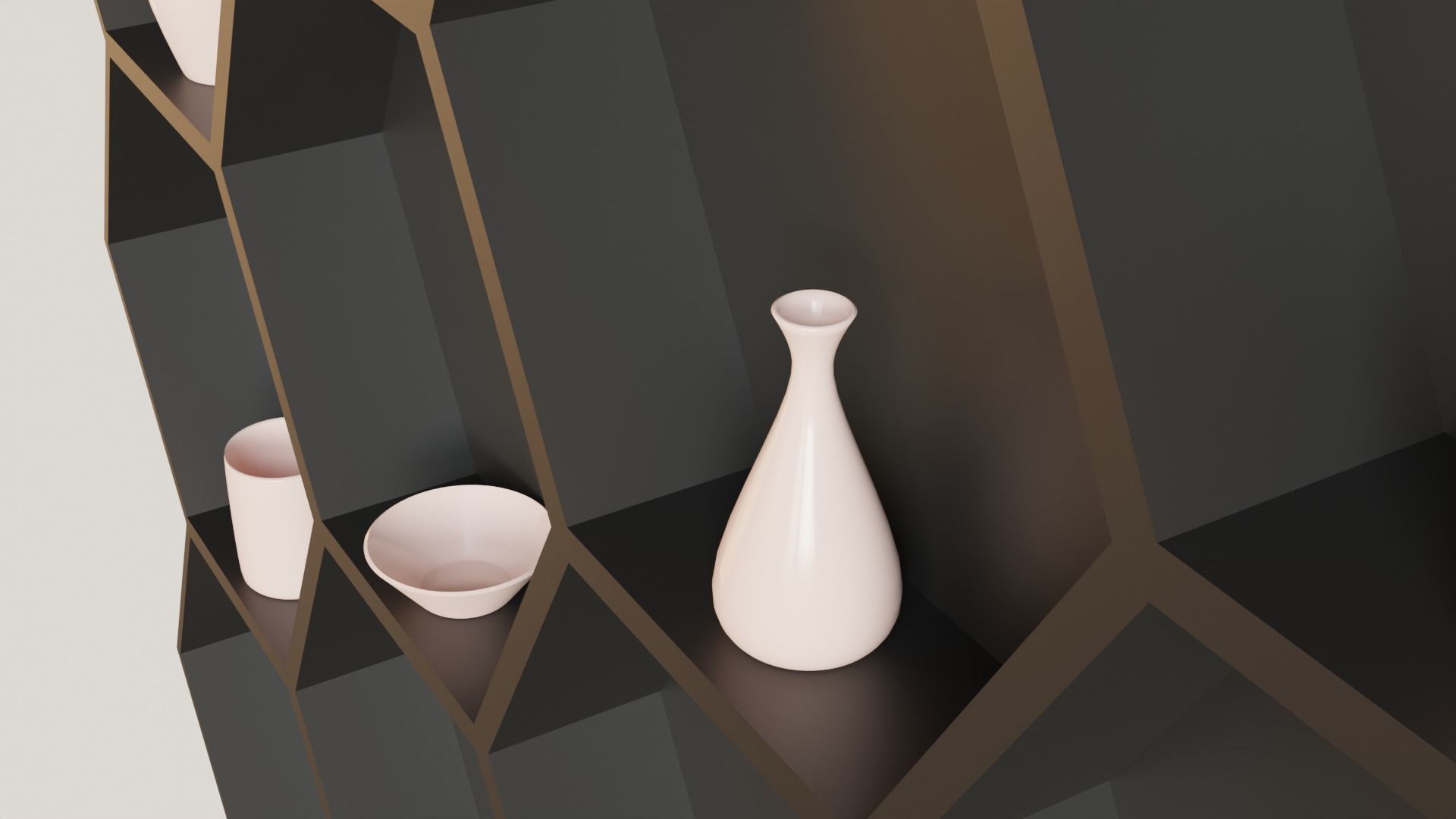 Vase Collection Low-poly 3D model_3