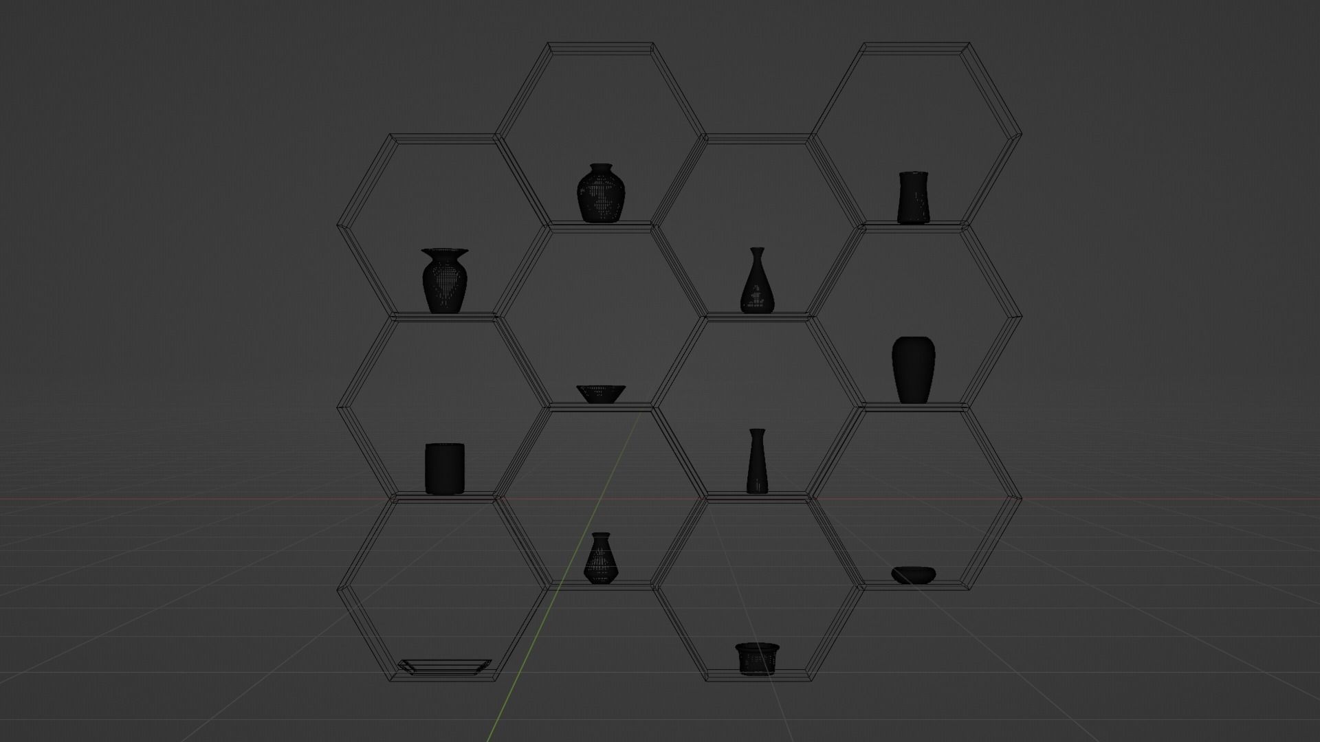 Vase Collection Low-poly 3D model_5