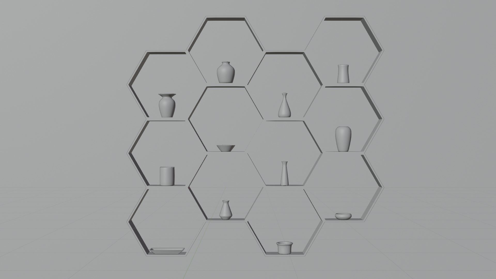 Vase Collection Low-poly 3D model_4