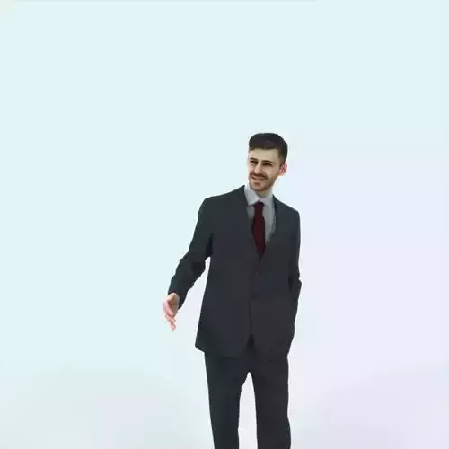 Posture 05G Explaining Couple Elegant Man