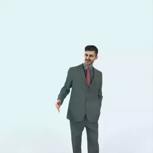 Posture 05E Explaining Couple Elegant Man