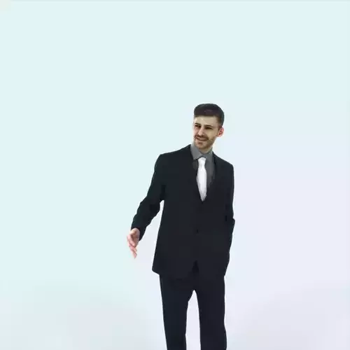 Posture 05A Explaining Couple Elegant Man