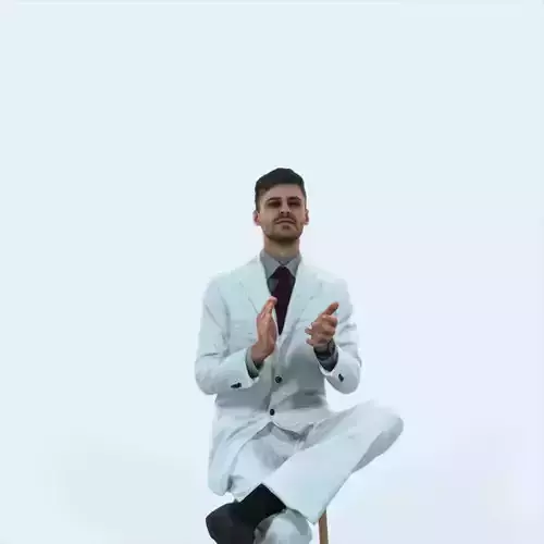 Posture 19M Clapping Sitting Elegant Man