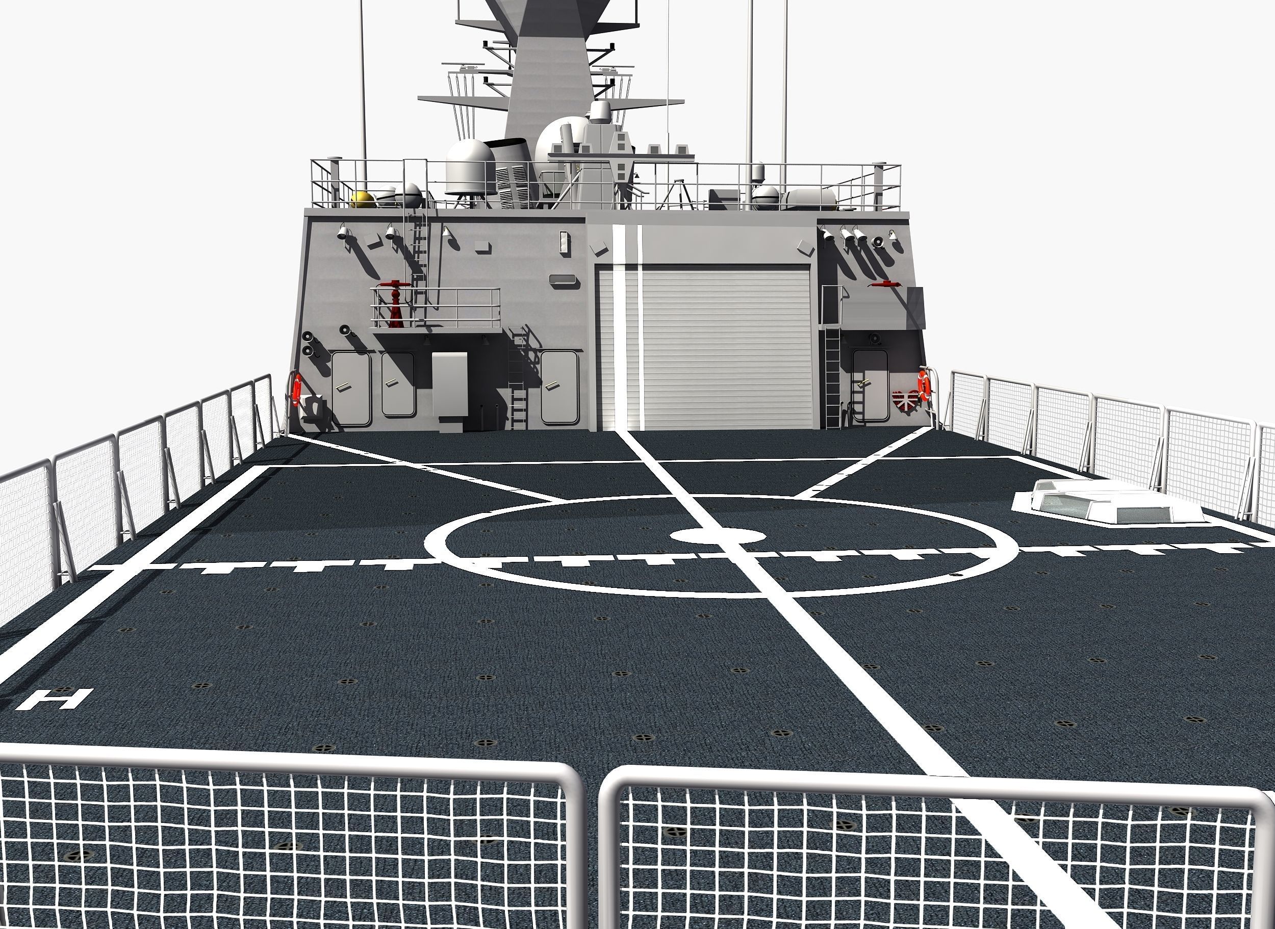 ANZAC MEKO Class Frigate HMAS ANZAC FFH 150 3D model_13