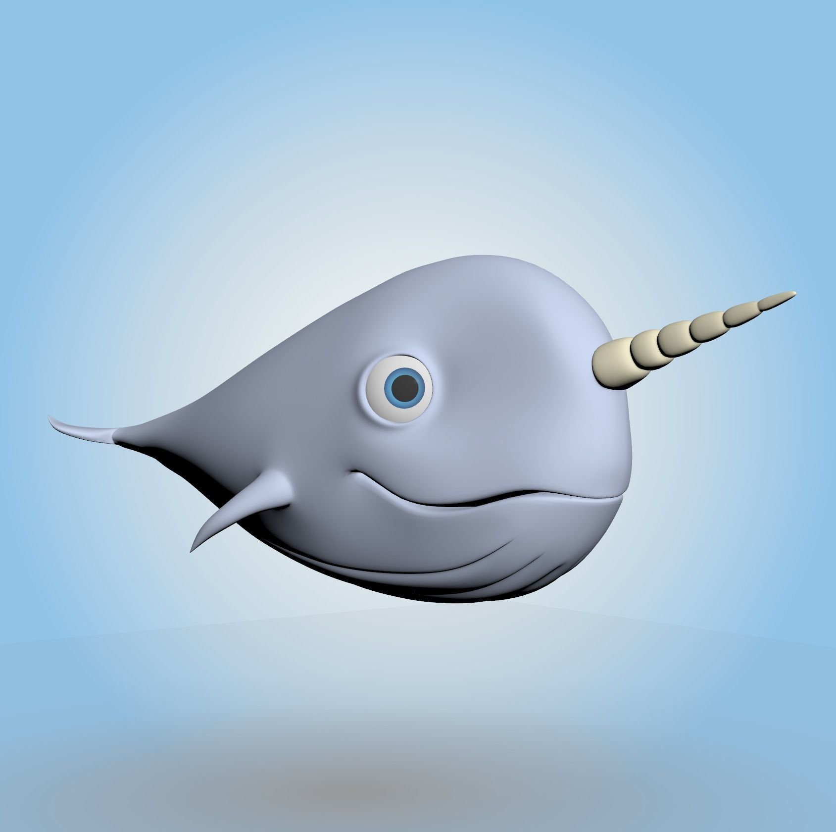 Narwhal 3D model_6