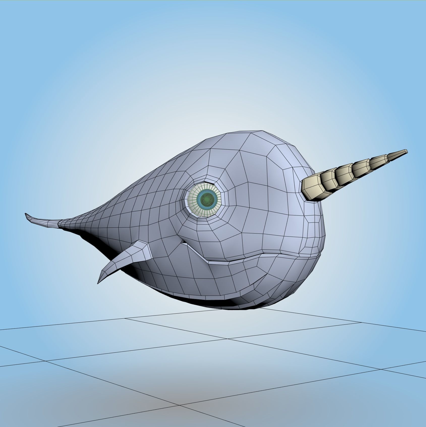 Narwhal 3D model_5
