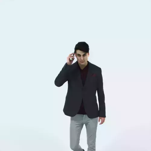 Prime 03J Cell Phone walking Casual Man