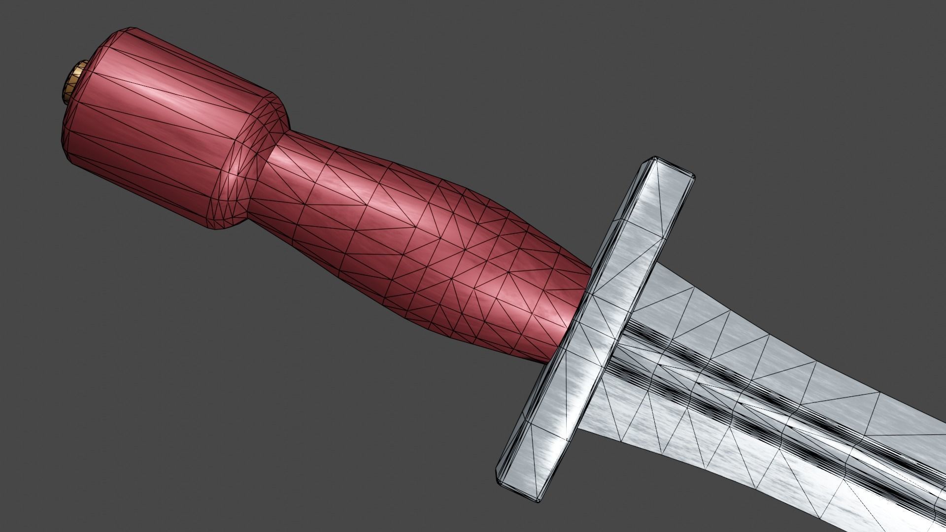 Xyphos sword Low-poly 3D model_13