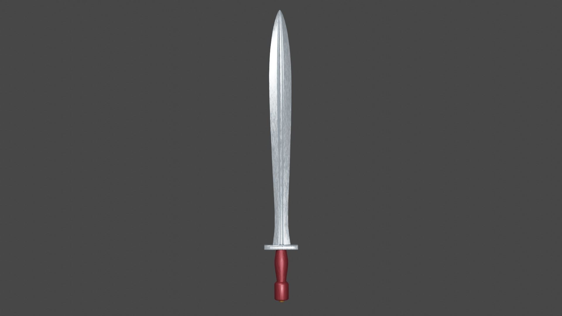 Xyphos sword Low-poly 3D model_3