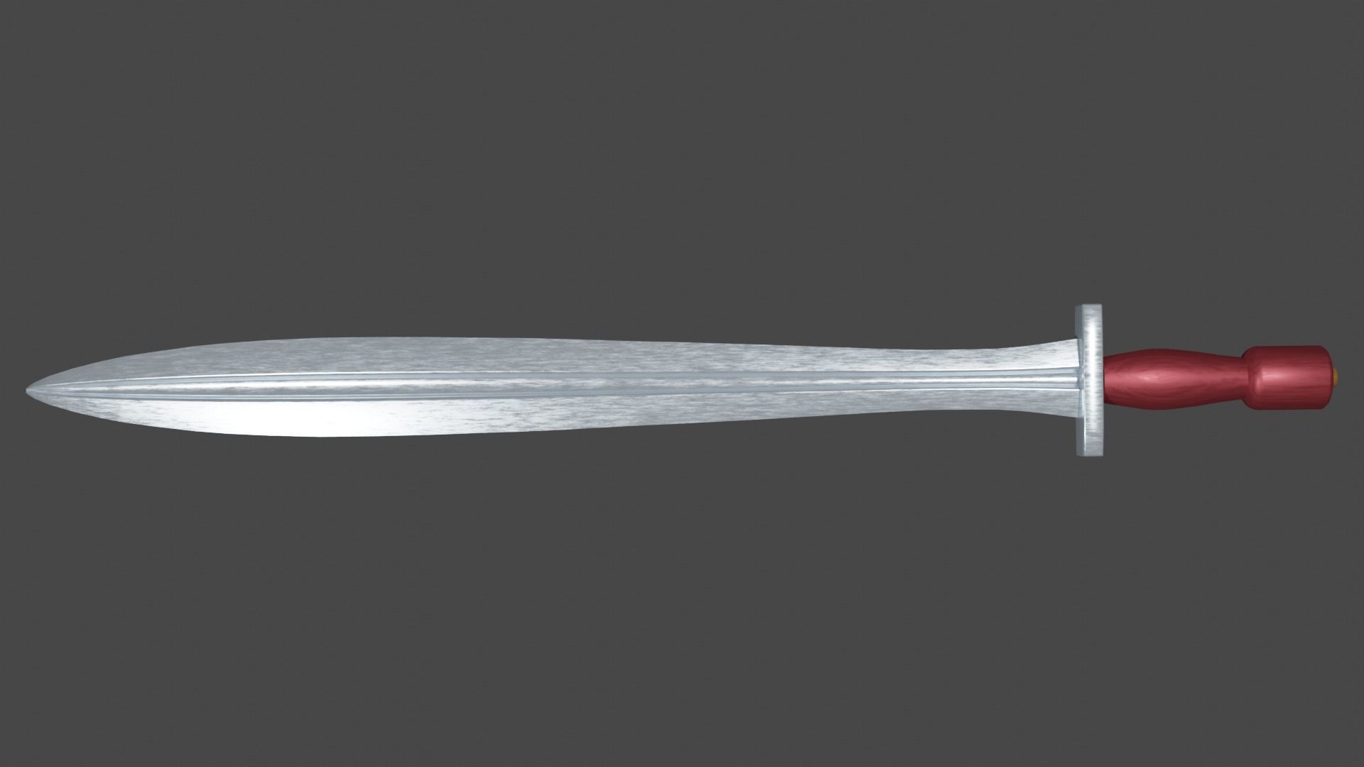 Xyphos sword Low-poly 3D model_4