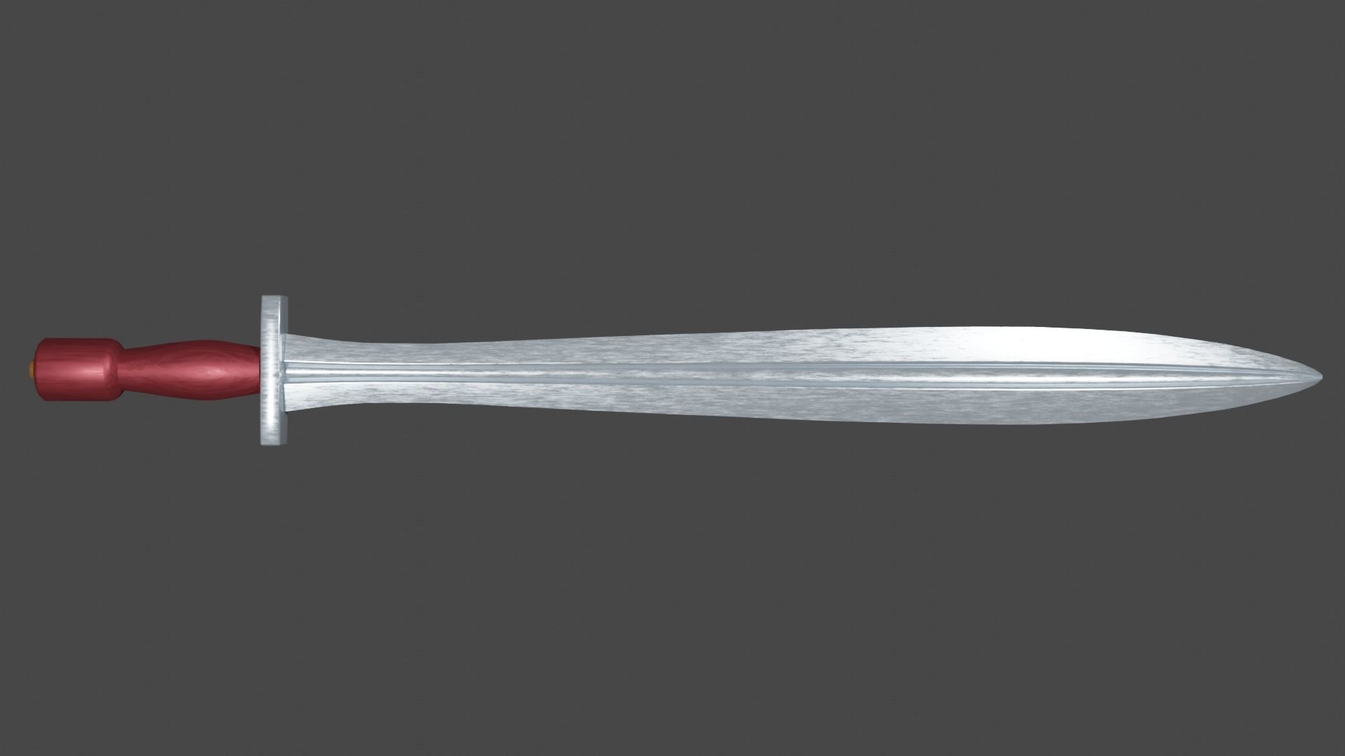 Xyphos sword Low-poly 3D model_5