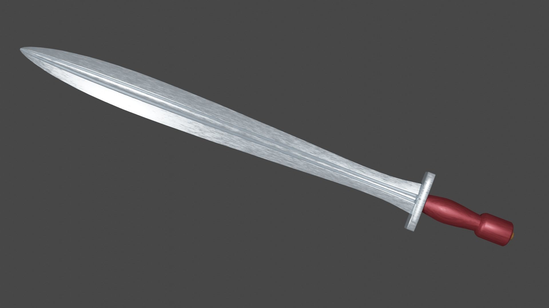 Xyphos sword Low-poly 3D model_7