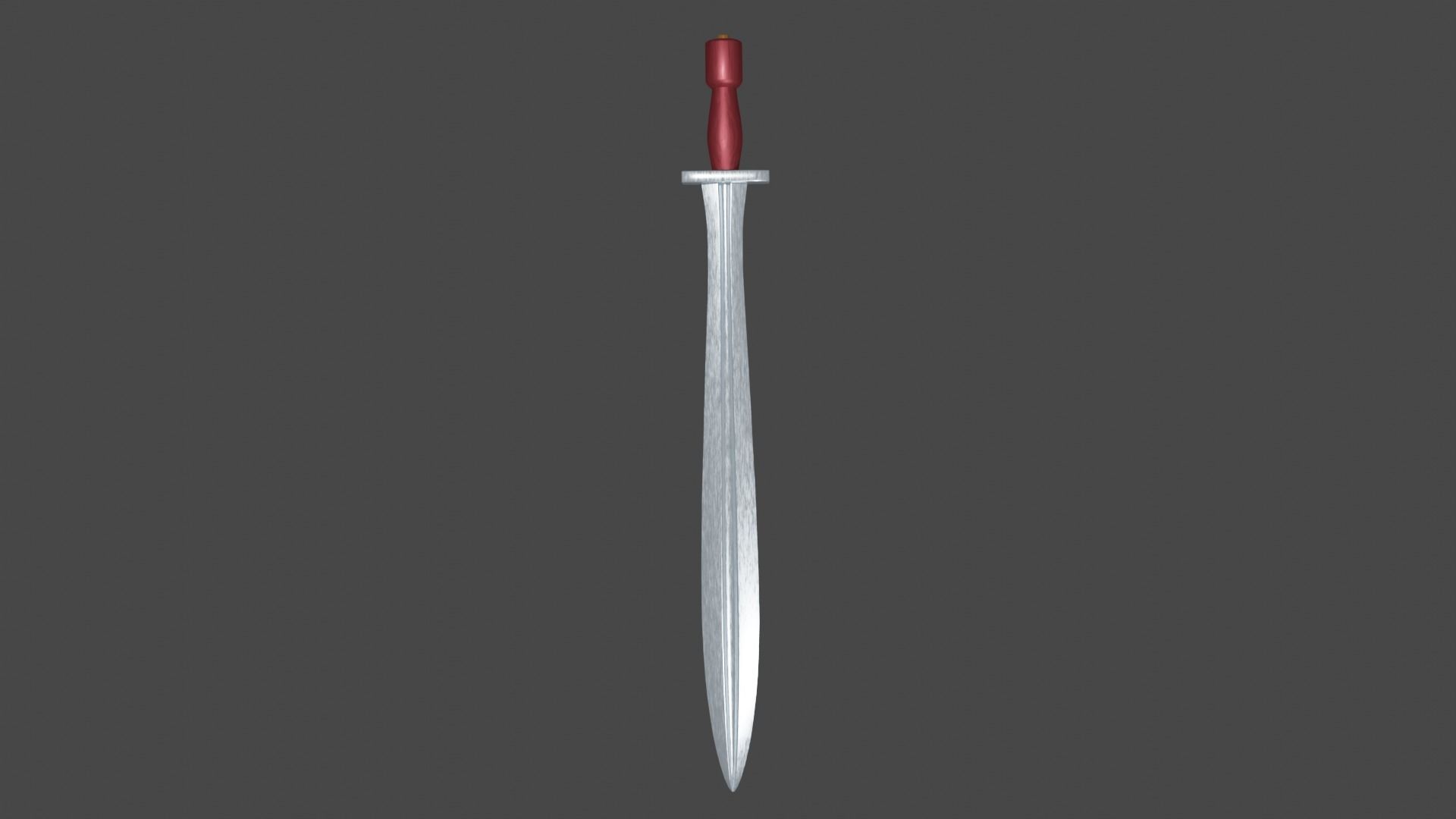 Xyphos sword Low-poly 3D model_2
