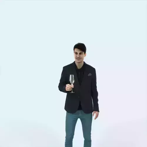 Prime 05G Champagne Glass Casual Man