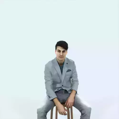 Prime 10D Listening Sitting Casual Man