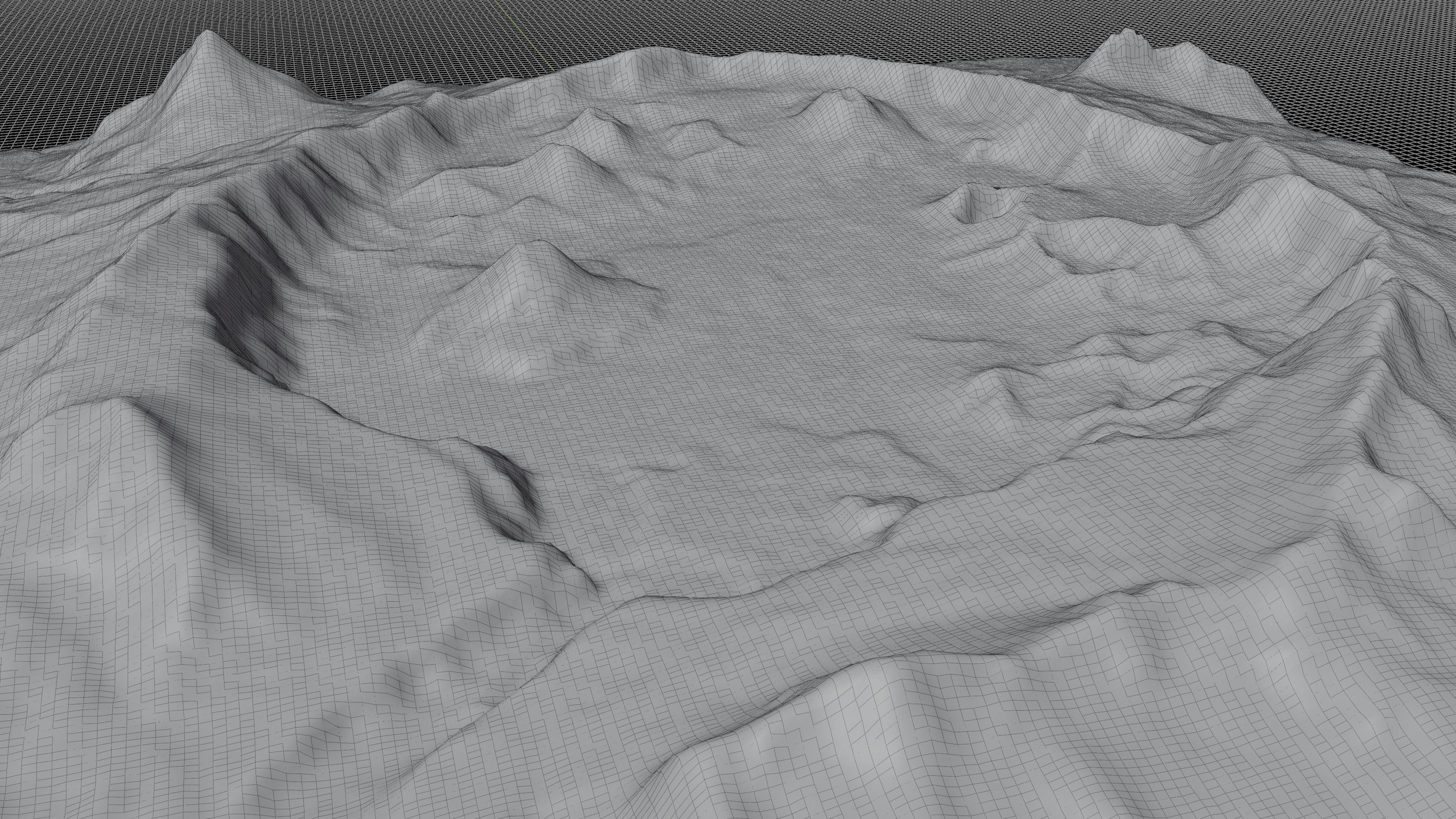 Okmok Caldera 3d model terrain 3D model_7