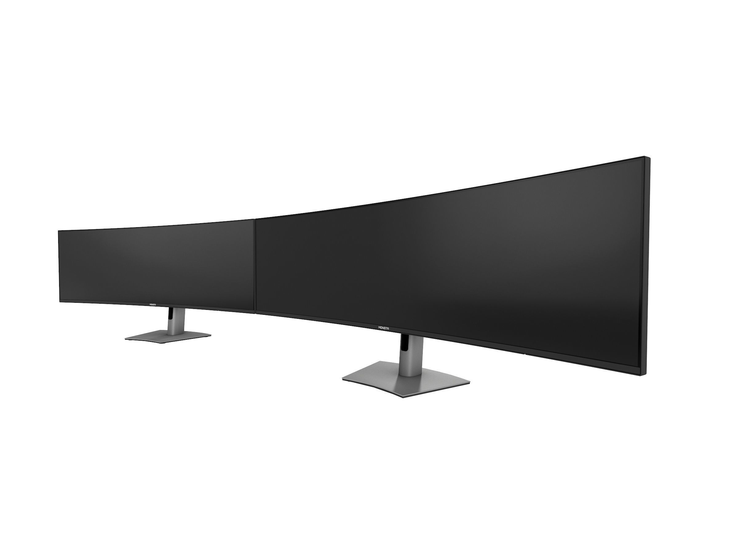 Dell UltraSharp 49 inch curved monitor U4924DW Low-poly 3D model_8