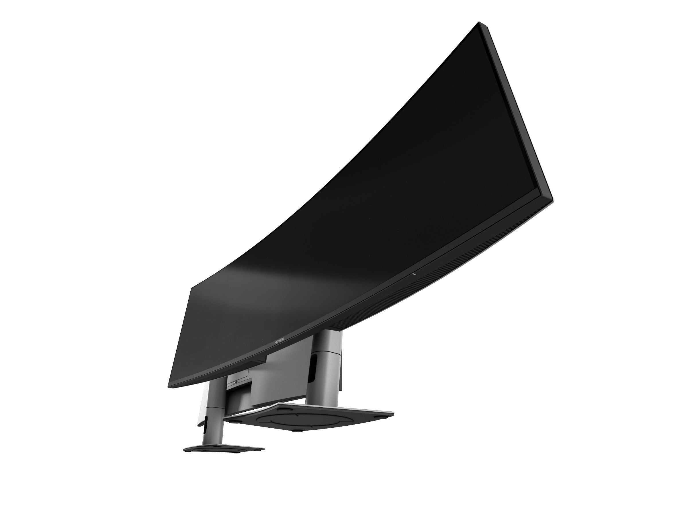 Dell UltraSharp 49 inch curved monitor U4924DW Low-poly 3D model_4