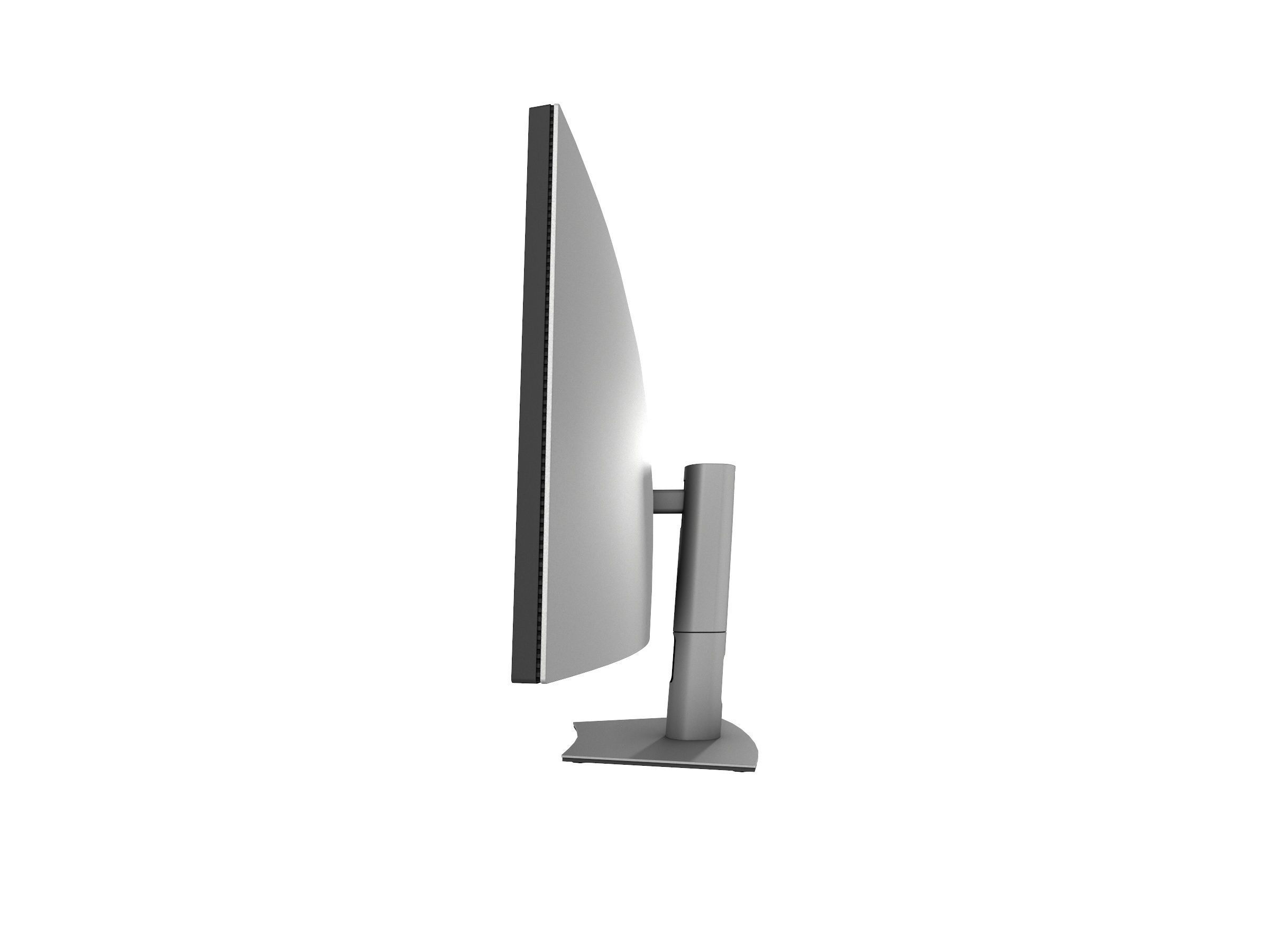 Dell UltraSharp 49 inch curved monitor U4924DW Low-poly 3D model_10