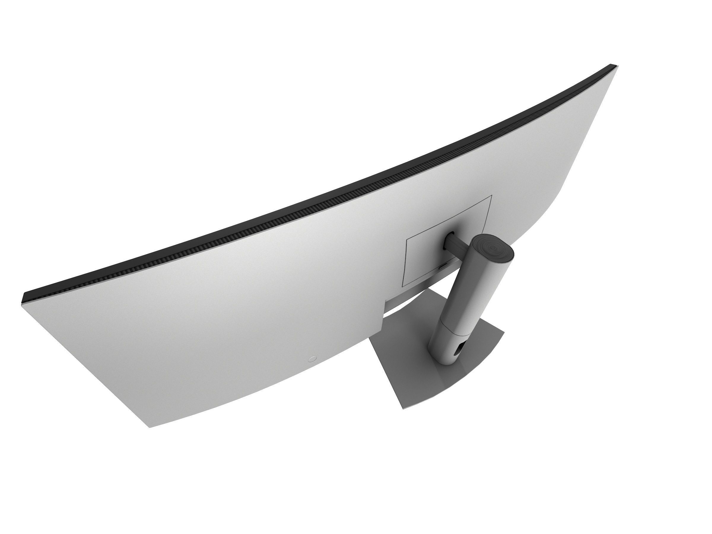 Dell UltraSharp 49 inch curved monitor U4924DW Low-poly 3D model_3