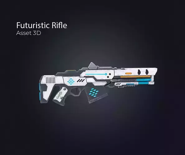 Futuristic Rifle V1 Low-poly 3D model