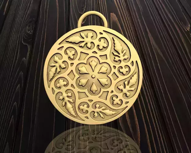 tree leafs pendant  3D print model
