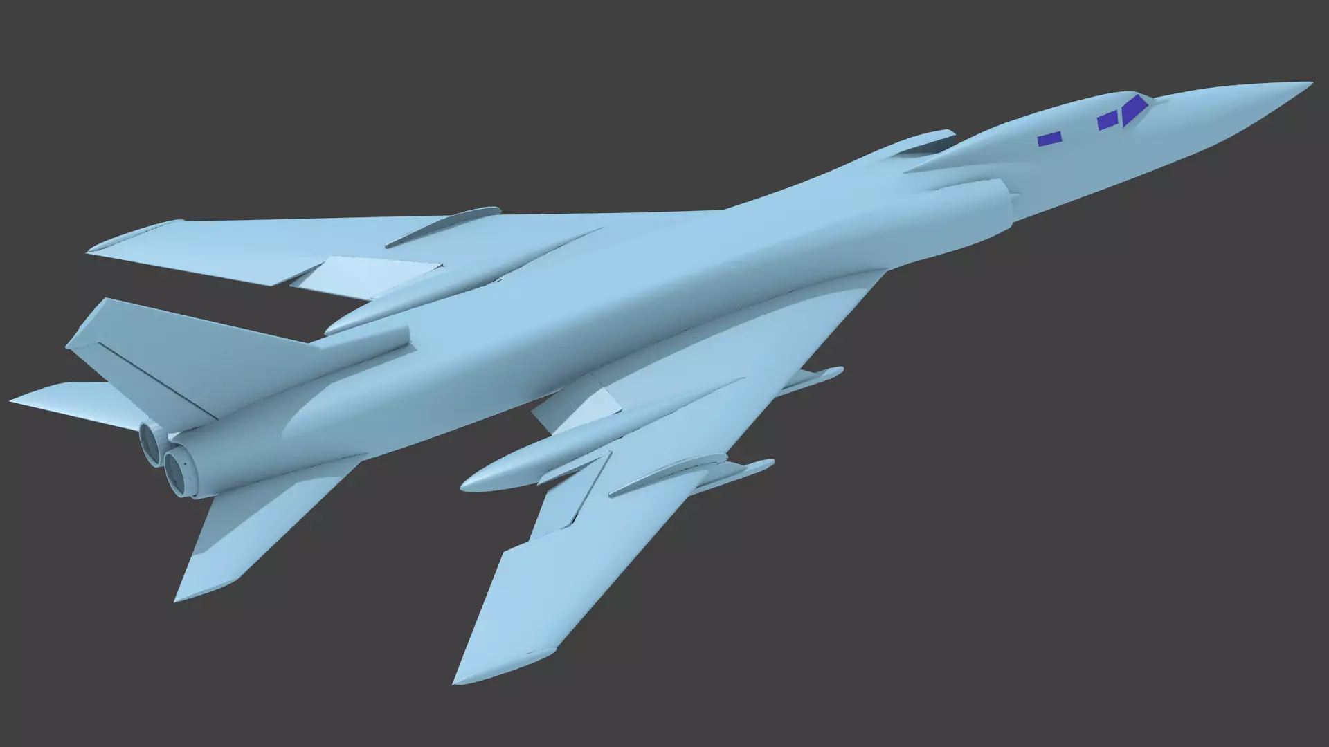 tu-128 3D print model_0