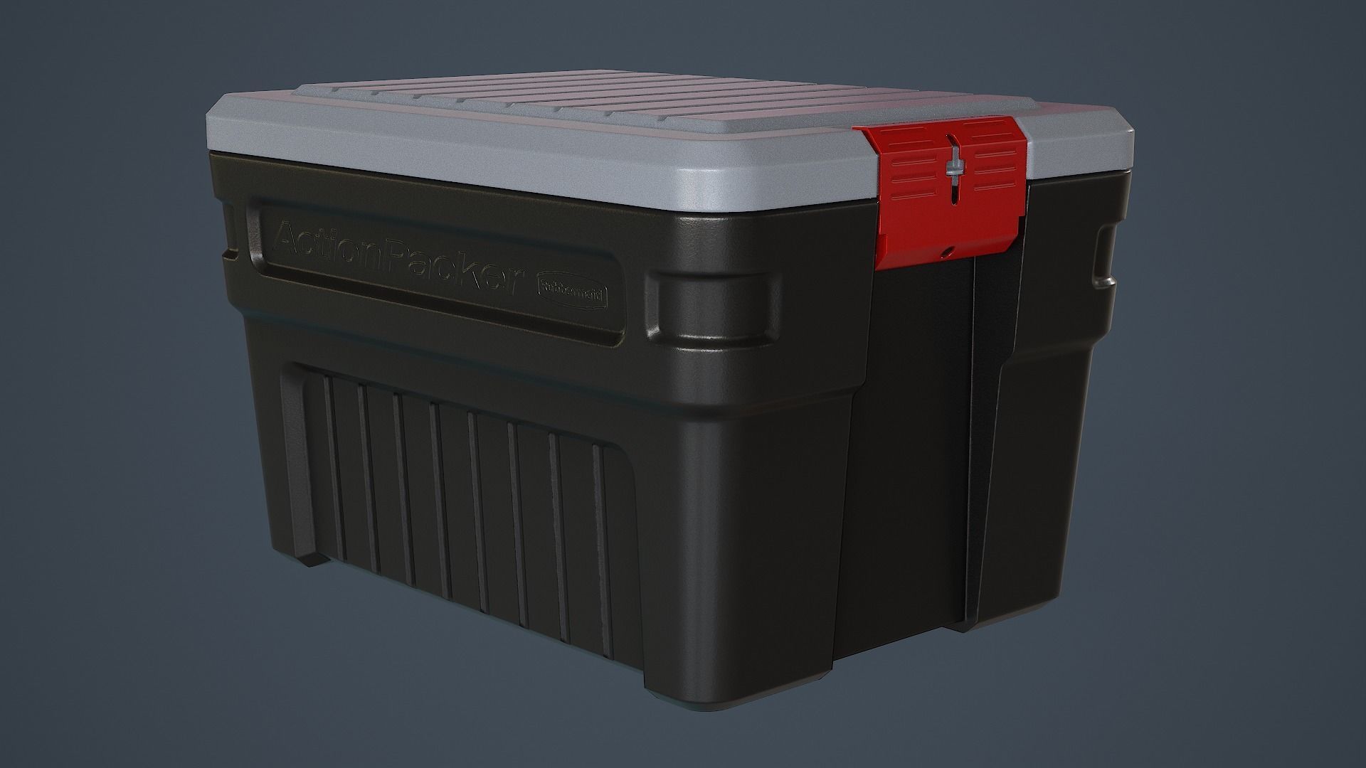 storage box Low-poly 3D model_5