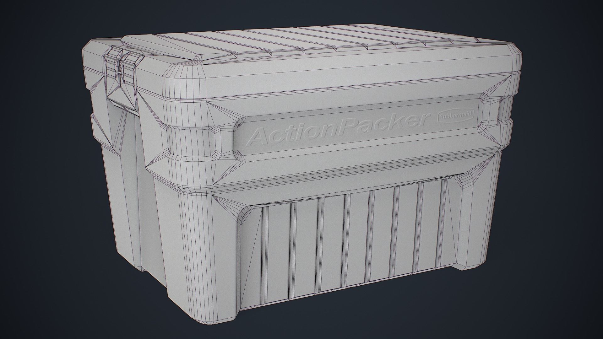 storage box Low-poly 3D model_14