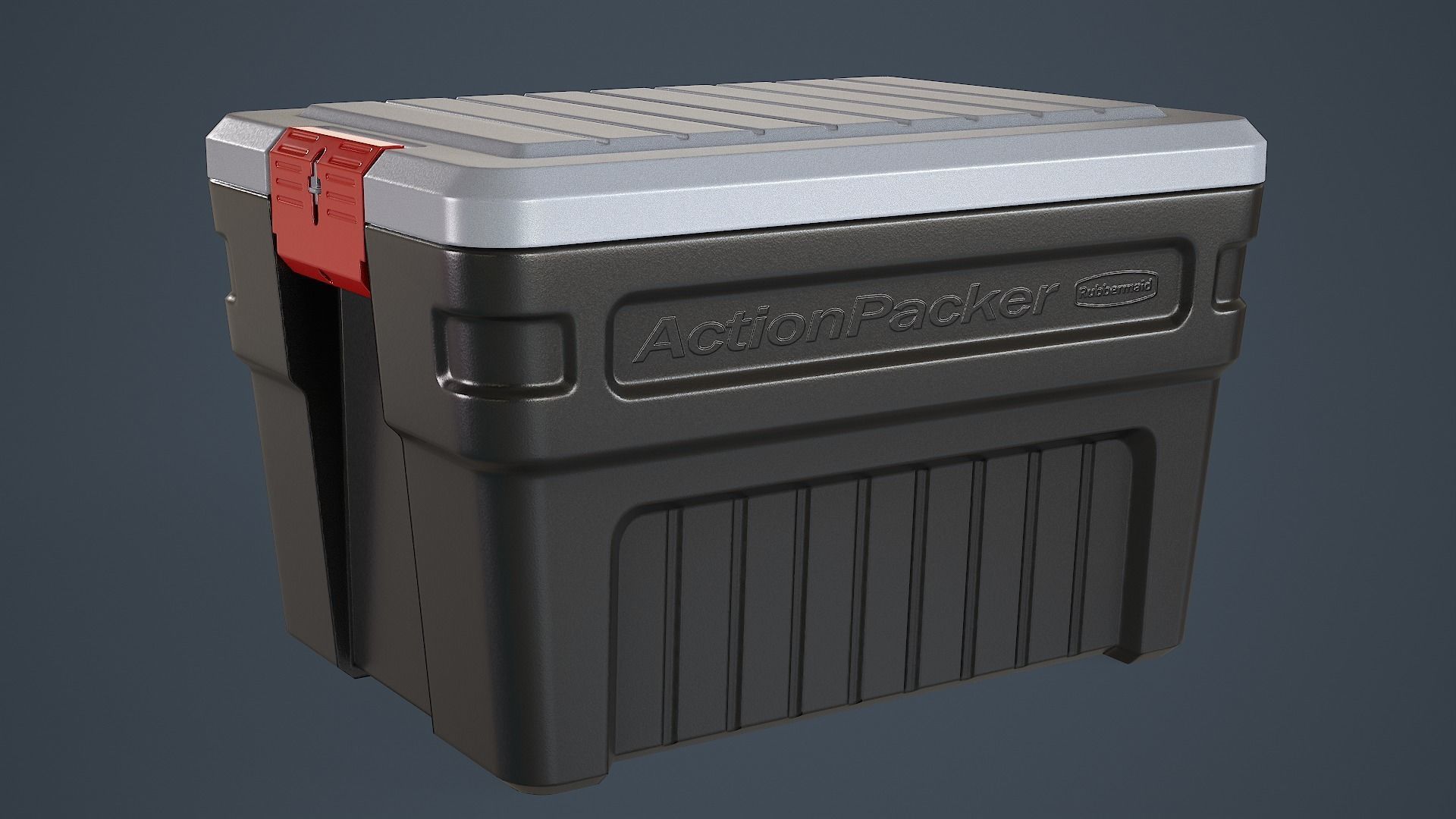 storage box Low-poly 3D model_2