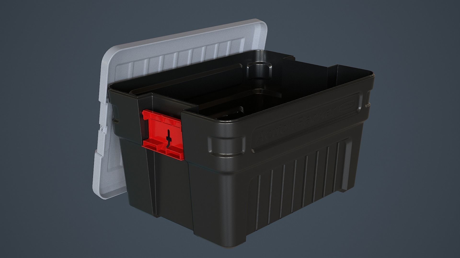 storage box Low-poly 3D model_11