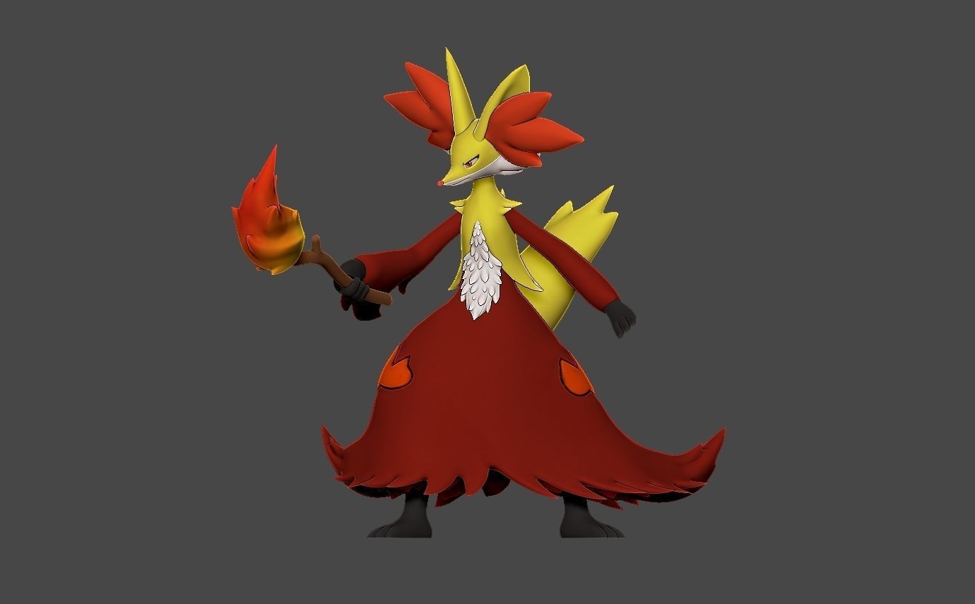 POKEMON DELPHOX 3D print model_1