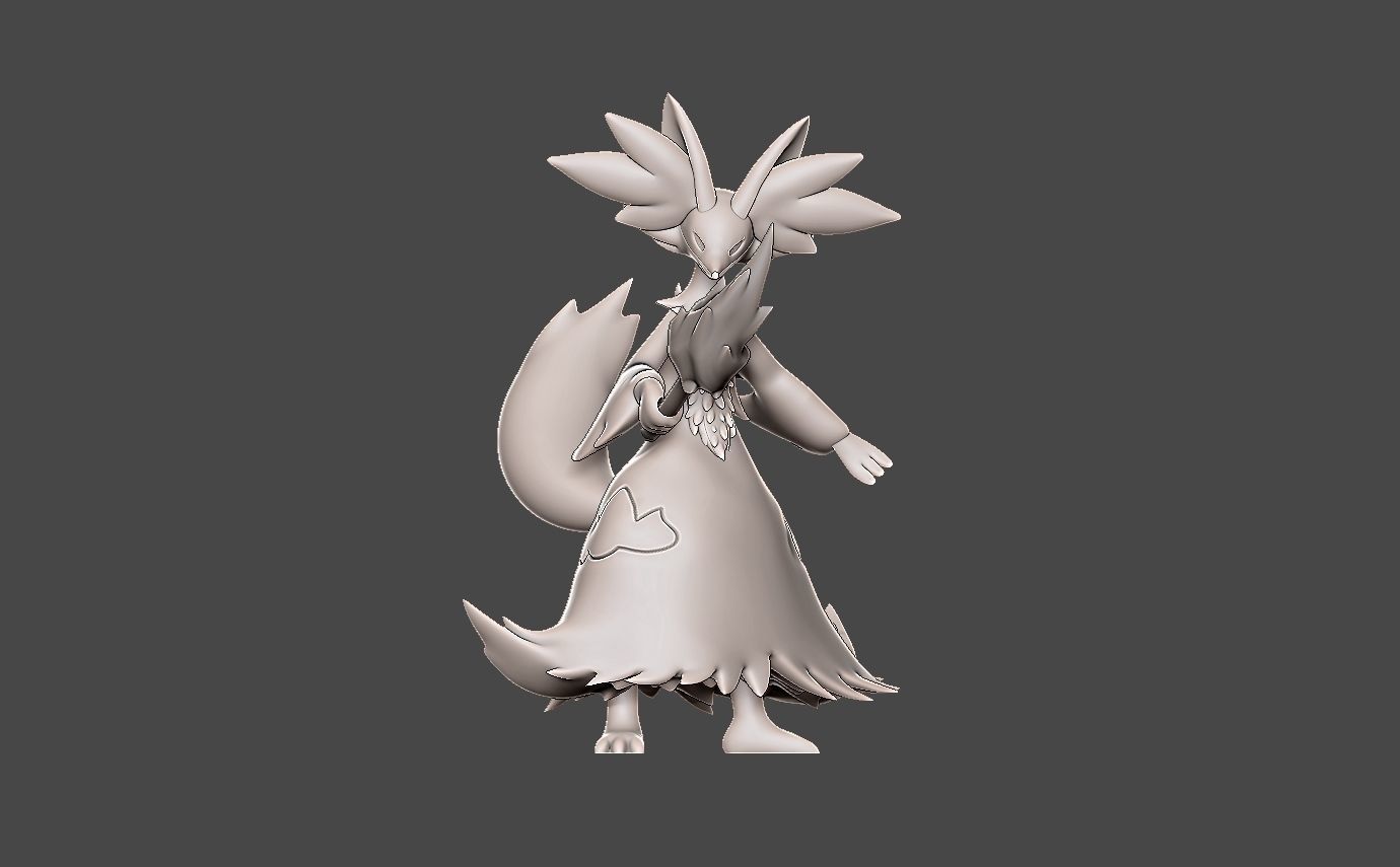 POKEMON DELPHOX 3D print model_4