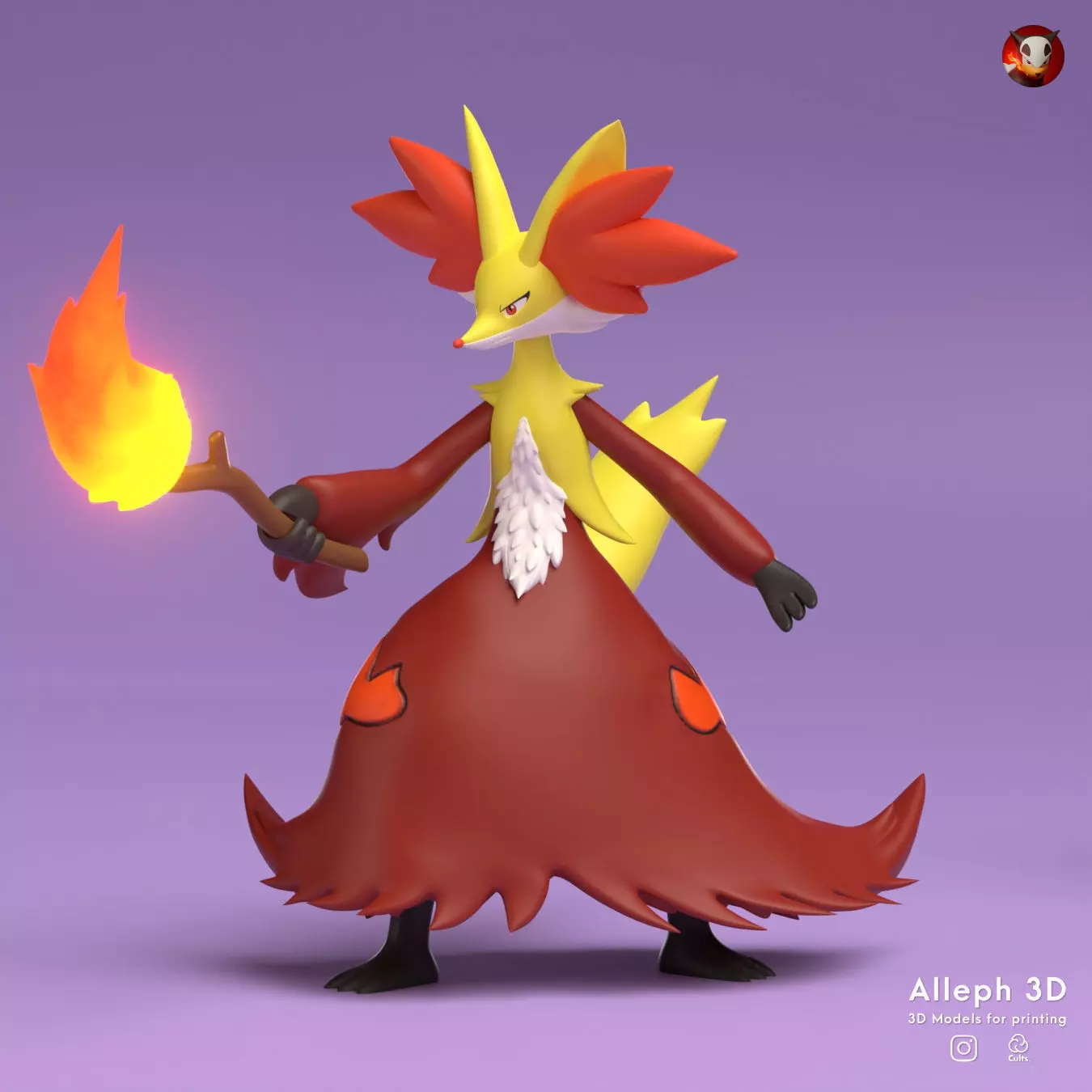POKEMON DELPHOX 3D print model_0