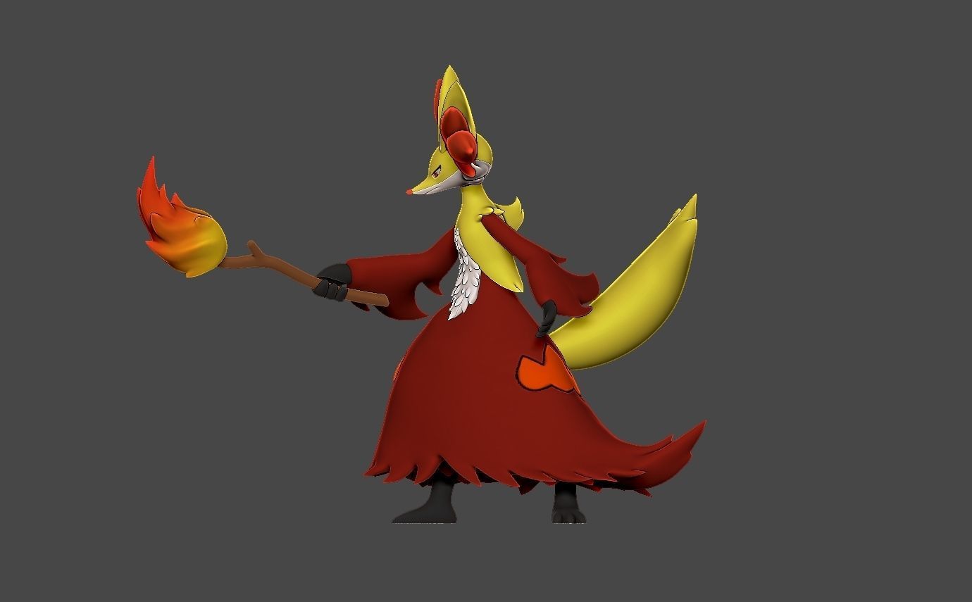 POKEMON DELPHOX 3D print model_9